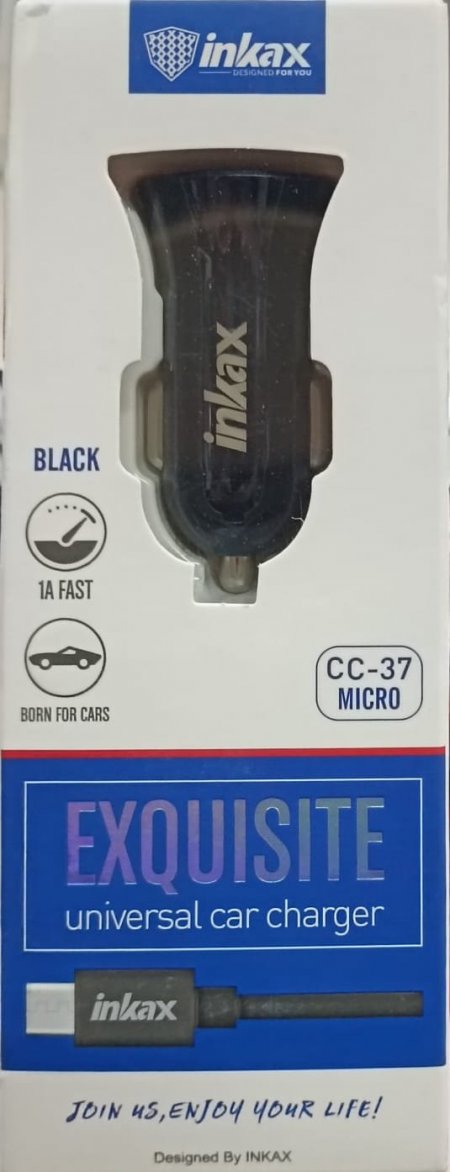  شاحن  سيارة للموبايل سريع مايكرو  inkax CC-37 CAR Charger Fast Micro 